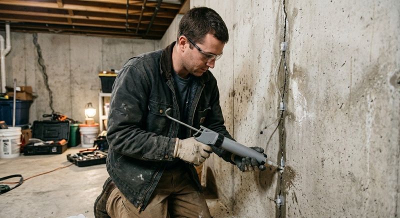 Basement Crack Repair in Pulaski, TN