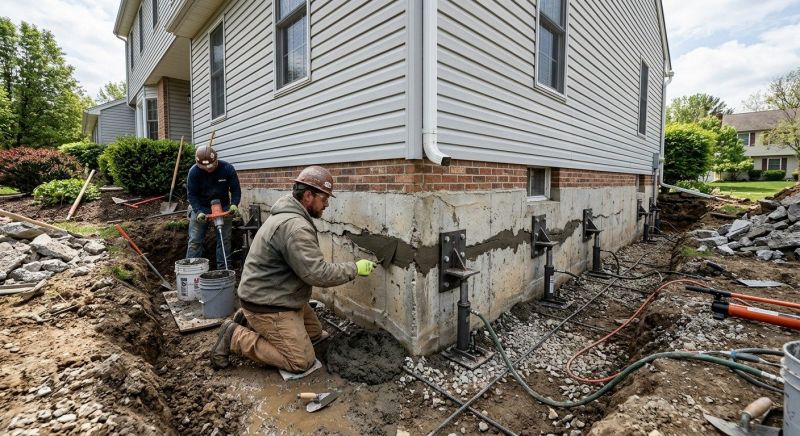 Basement Foundation Repair in Lawrenceburg, TN