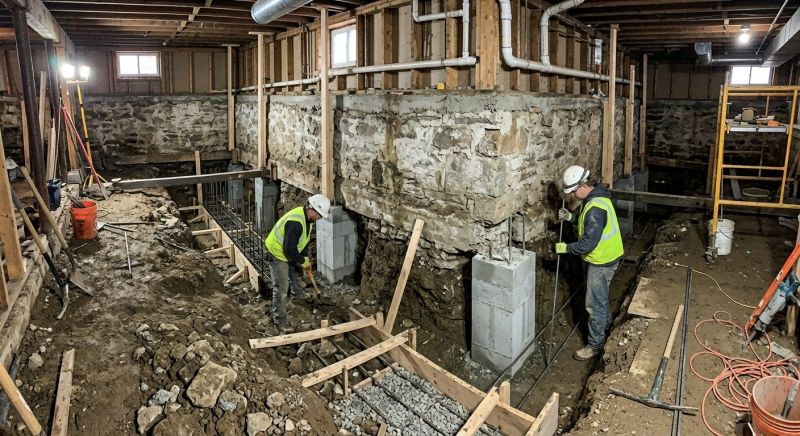 Basement Underpinning in Pulaski, TN