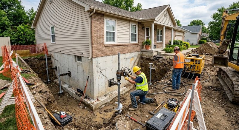 Building Foundation Repair in Marshall County, TN
