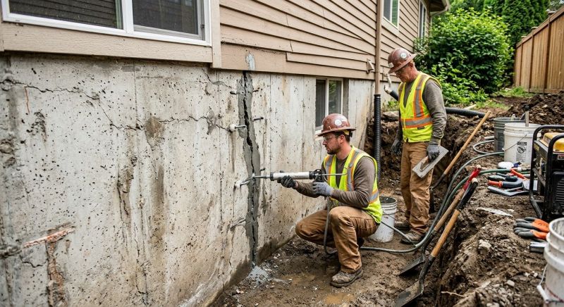 Cracked Foundation Repair in Culleoka, TN