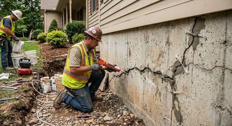 Cracked Foundation Repair in Lawrence County, TN