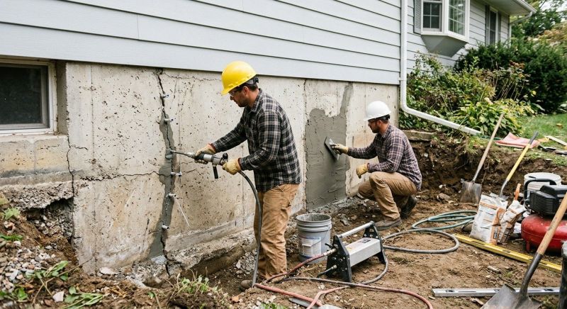 Cracked Foundation Repair in Lawrence County, TN