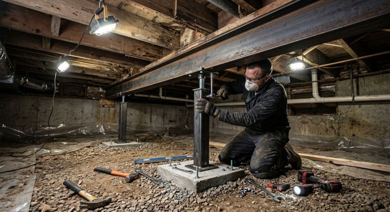 Crawlspace Structural Repair in Pulaski, TN