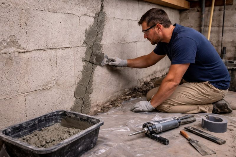 Foundation Crack Repair in Lawrenceburg, TN