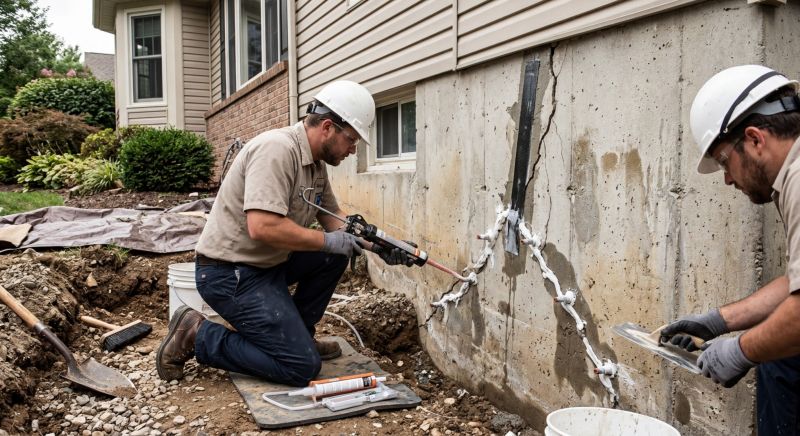 Foundation Crack Sealing in Pulaski, TN
