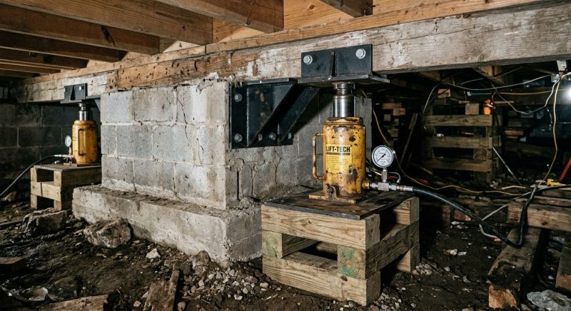 Foundation Jacking in Culleoka, TN