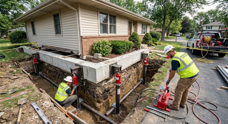 Foundation Jacking in Culleoka, TN
