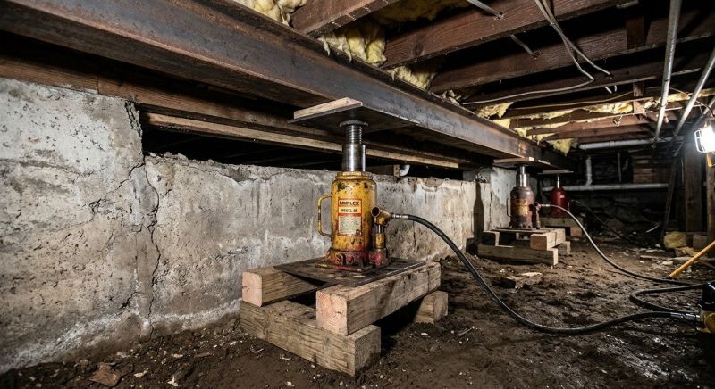 Foundation Jacking in Ethridge, TN