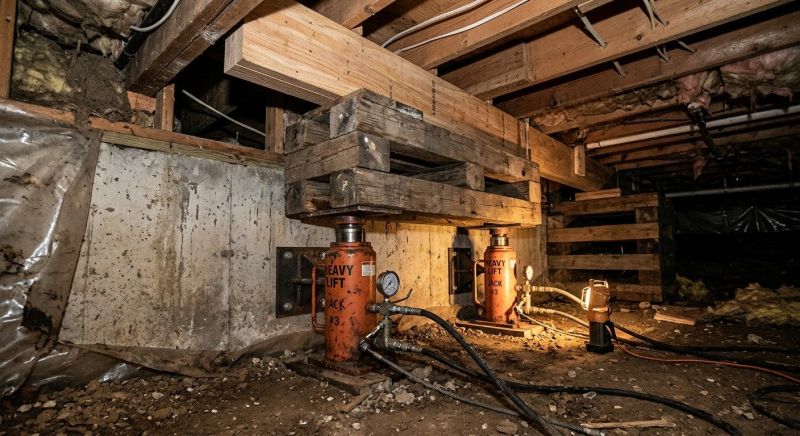 Foundation Jacking in Lawrenceburg, TN