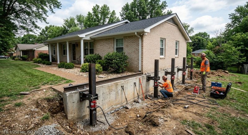 Foundation Pier Leveling in Pulaski, TN
