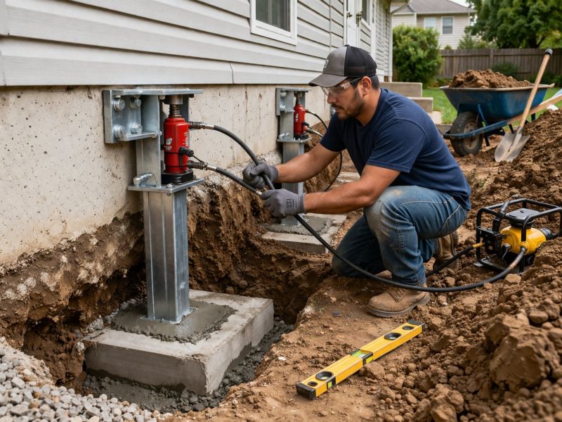 Foundation Pier Repair in Pulaski, TN