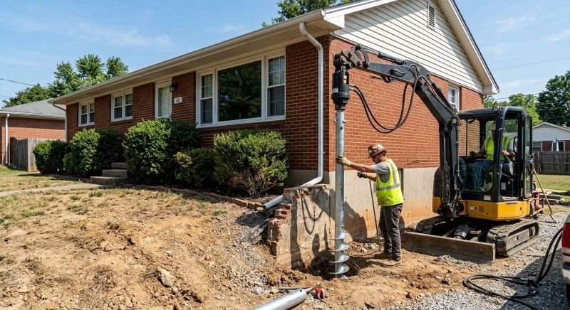 Helical Pile Installation in Pulaski, TN