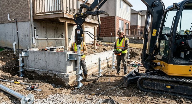 Helical Pile Installation in Pulaski, TN