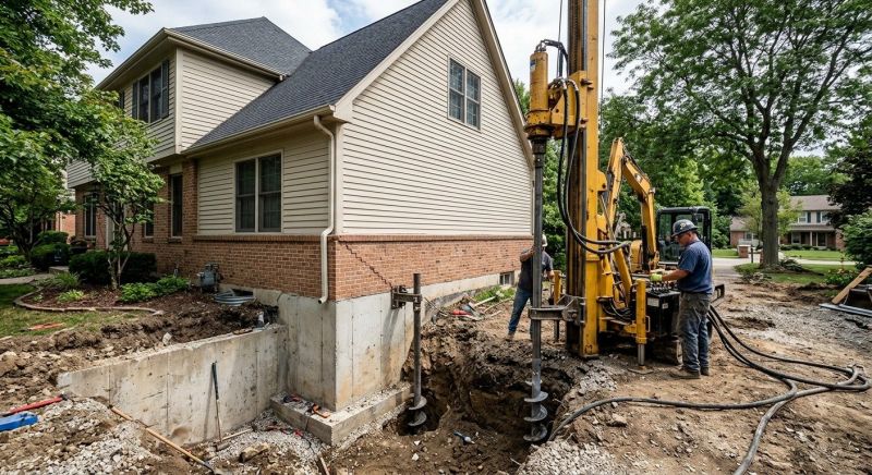 Helical Pile Installation in Pulaski, TN