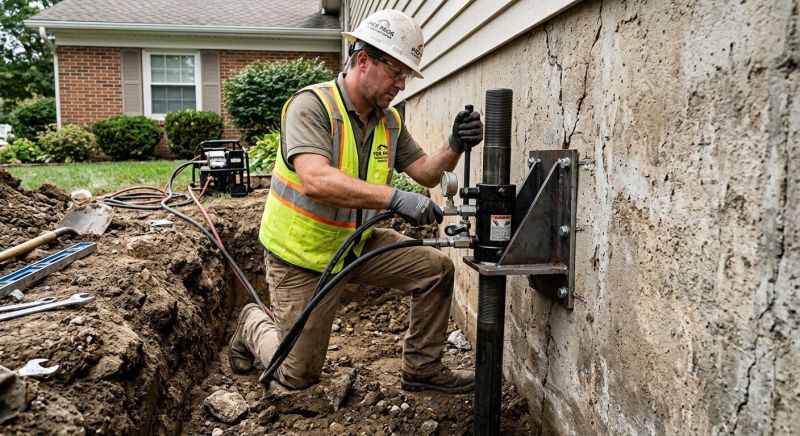 Home Foundation Leveling in Lawrenceburg, TN