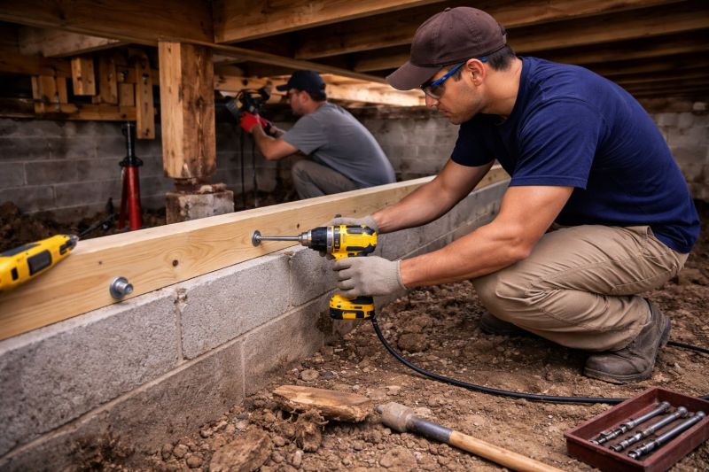 House Foundation Repair in Marshall County, TN