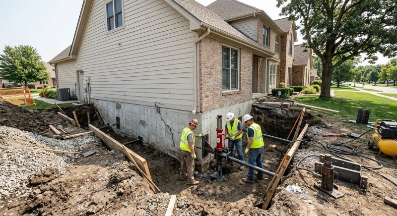 House Foundation Repair in Marshall County, TN
