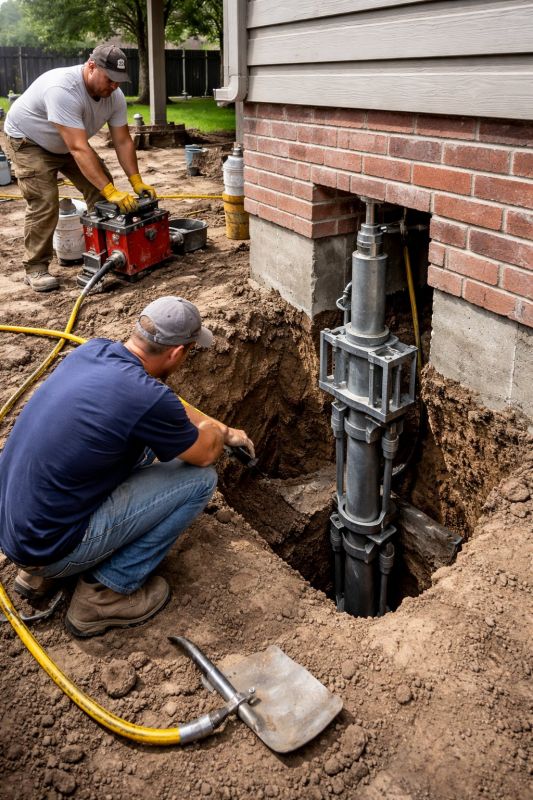 Structural Underpinning in Pulaski, TN