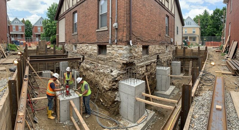 Structural Underpinning in Pulaski, TN
